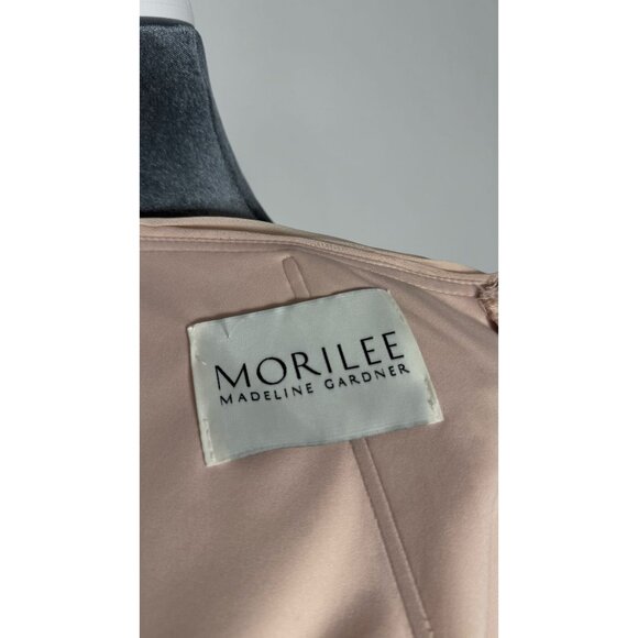 NWT Morilee Madeline Gardner Blush Pink Pleated Formal Gown Size 18 - Picture 2 of 7